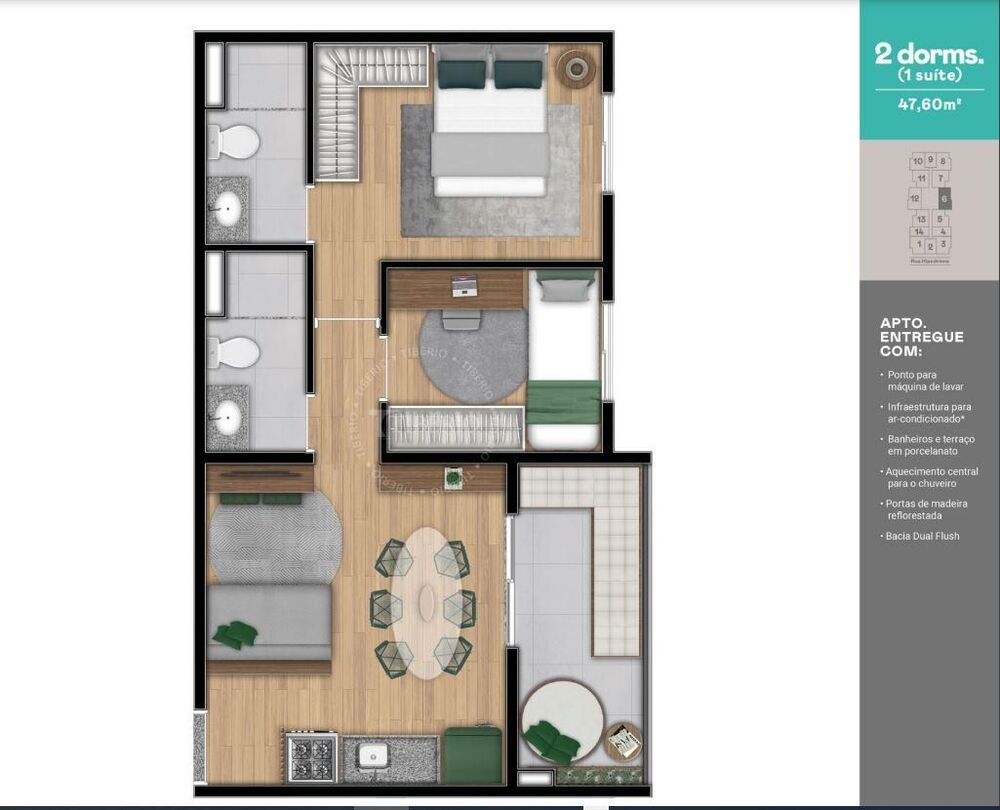 Apartamento, 1 quarto, 25 m² - Foto 27