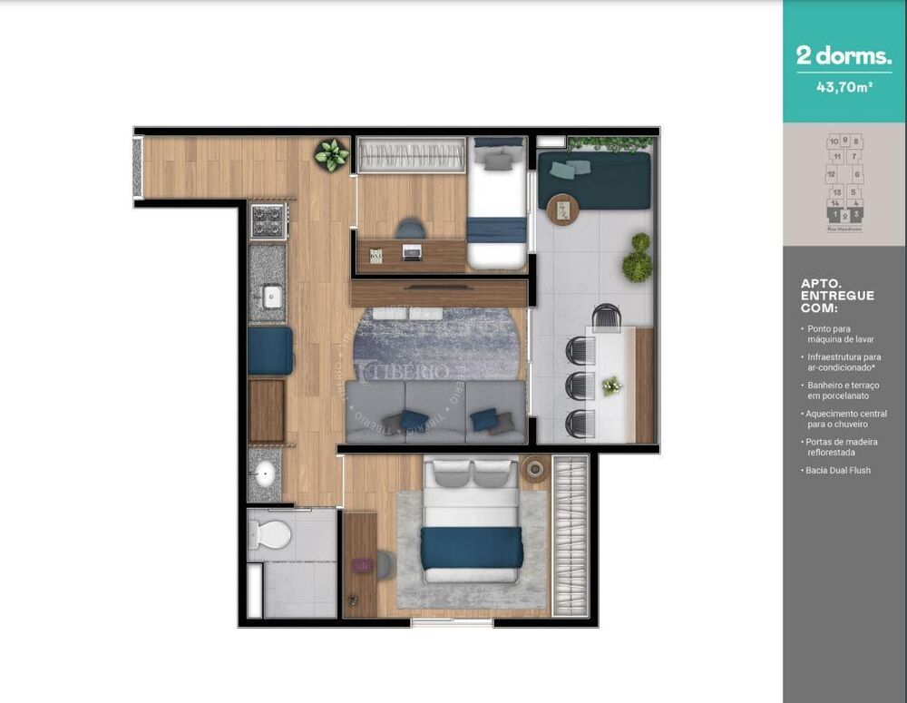 Apartamento, 1 quarto, 25 m² - Foto 5
