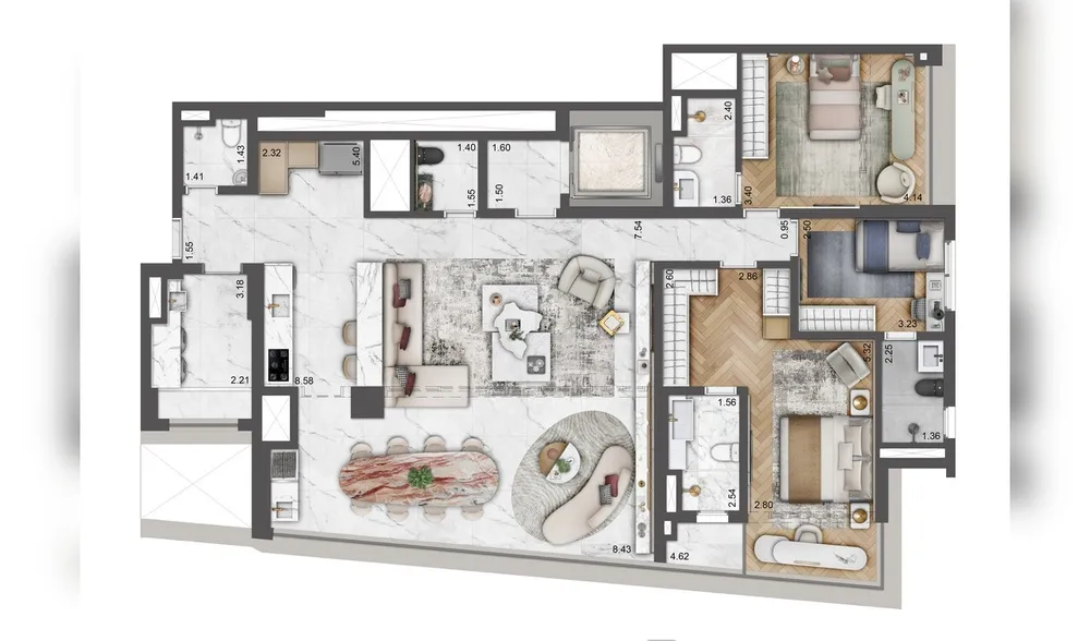 Apartamento, 4 quartos, 162 m² - Foto 5