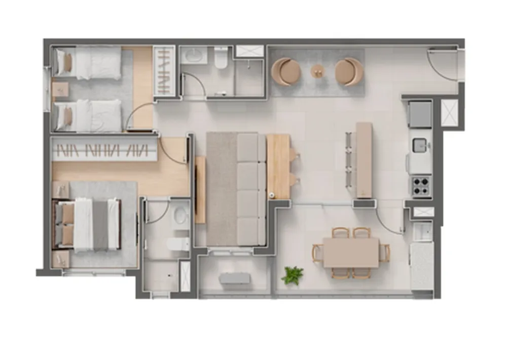 Apartamento, 1 quarto, 33 m² - Foto 12