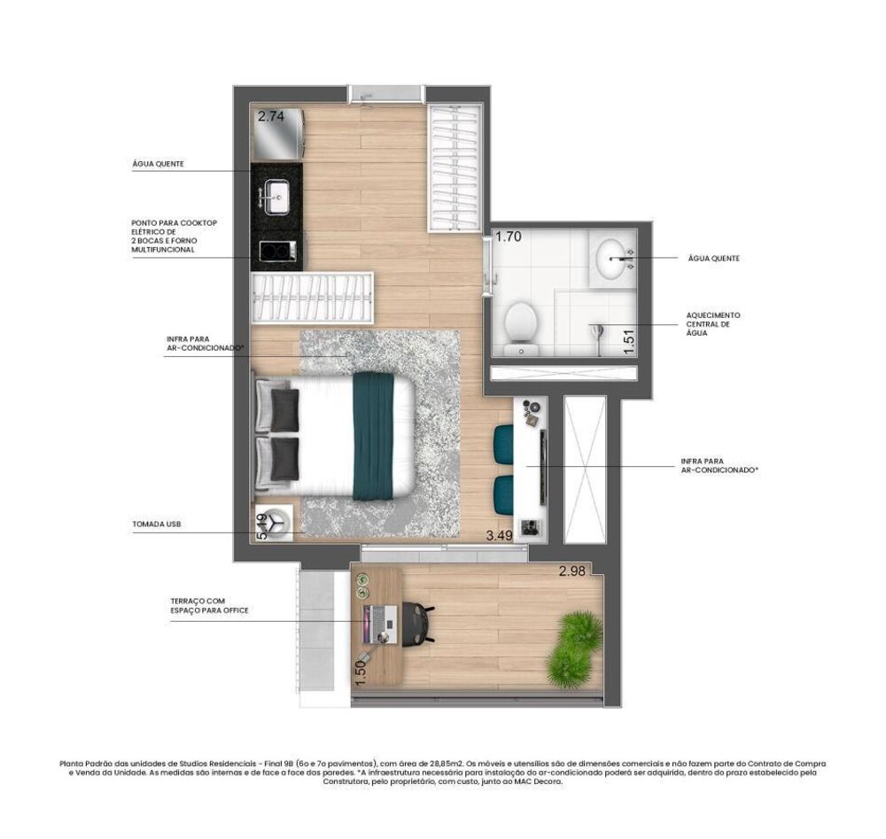 Apartamento, 1 quarto, 24 m² - Foto 21