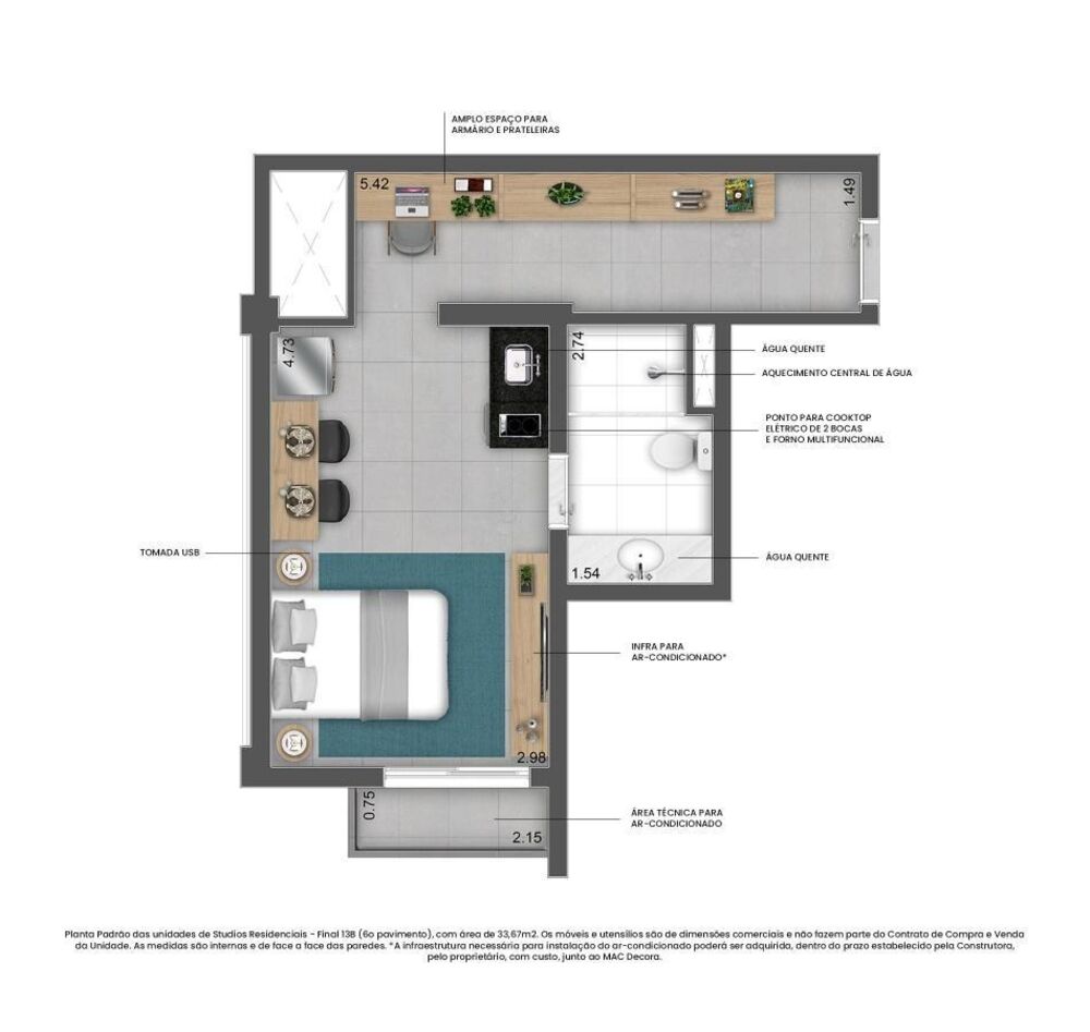 Apartamento, 1 quarto, 24 m² - Foto 18
