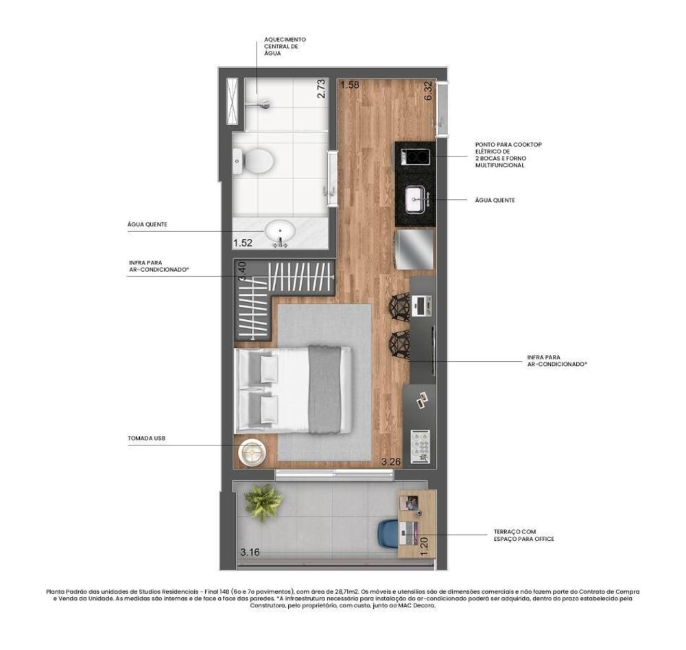 Apartamento, 1 quarto, 24 m² - Foto 22