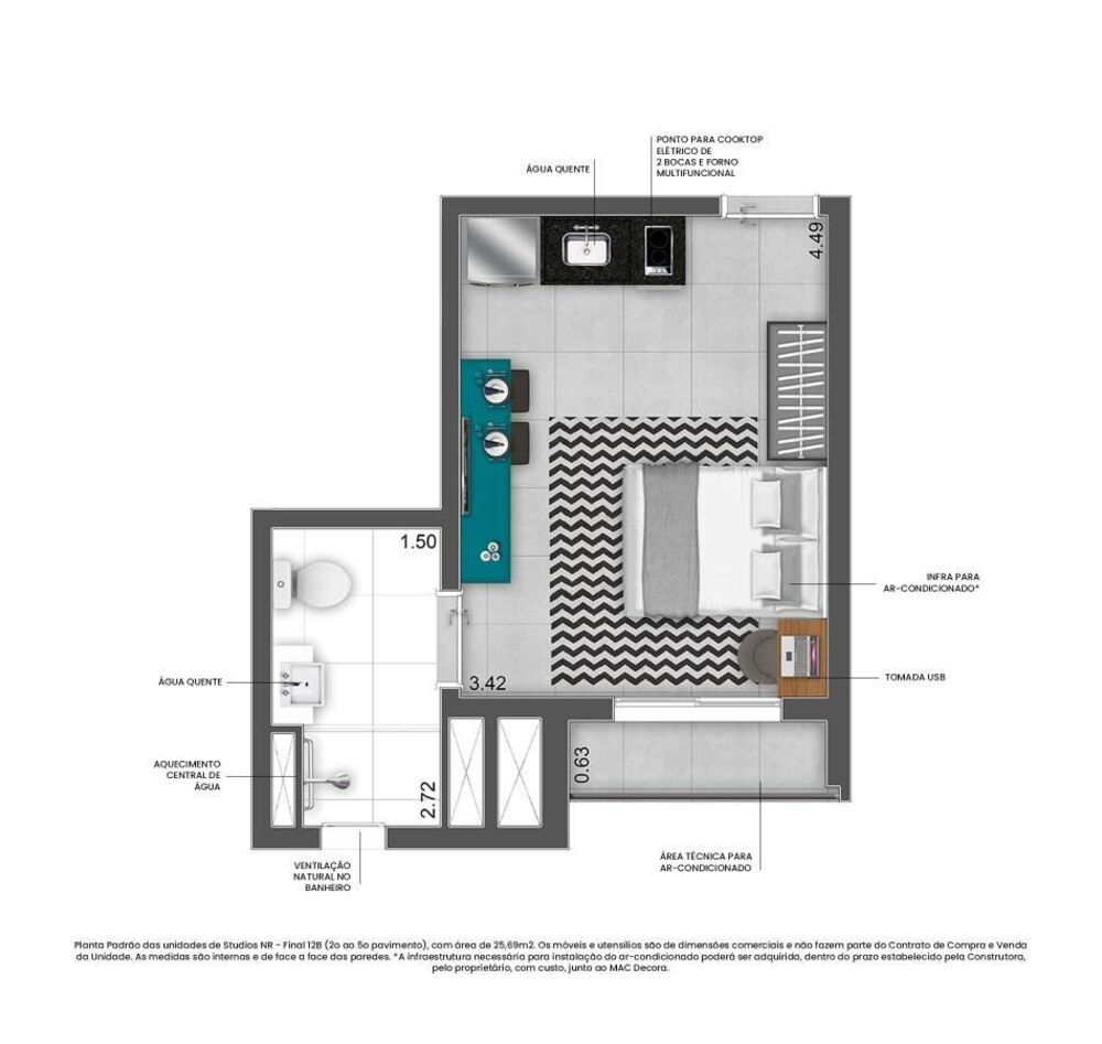 Apartamento, 1 quarto, 24 m² - Foto 7