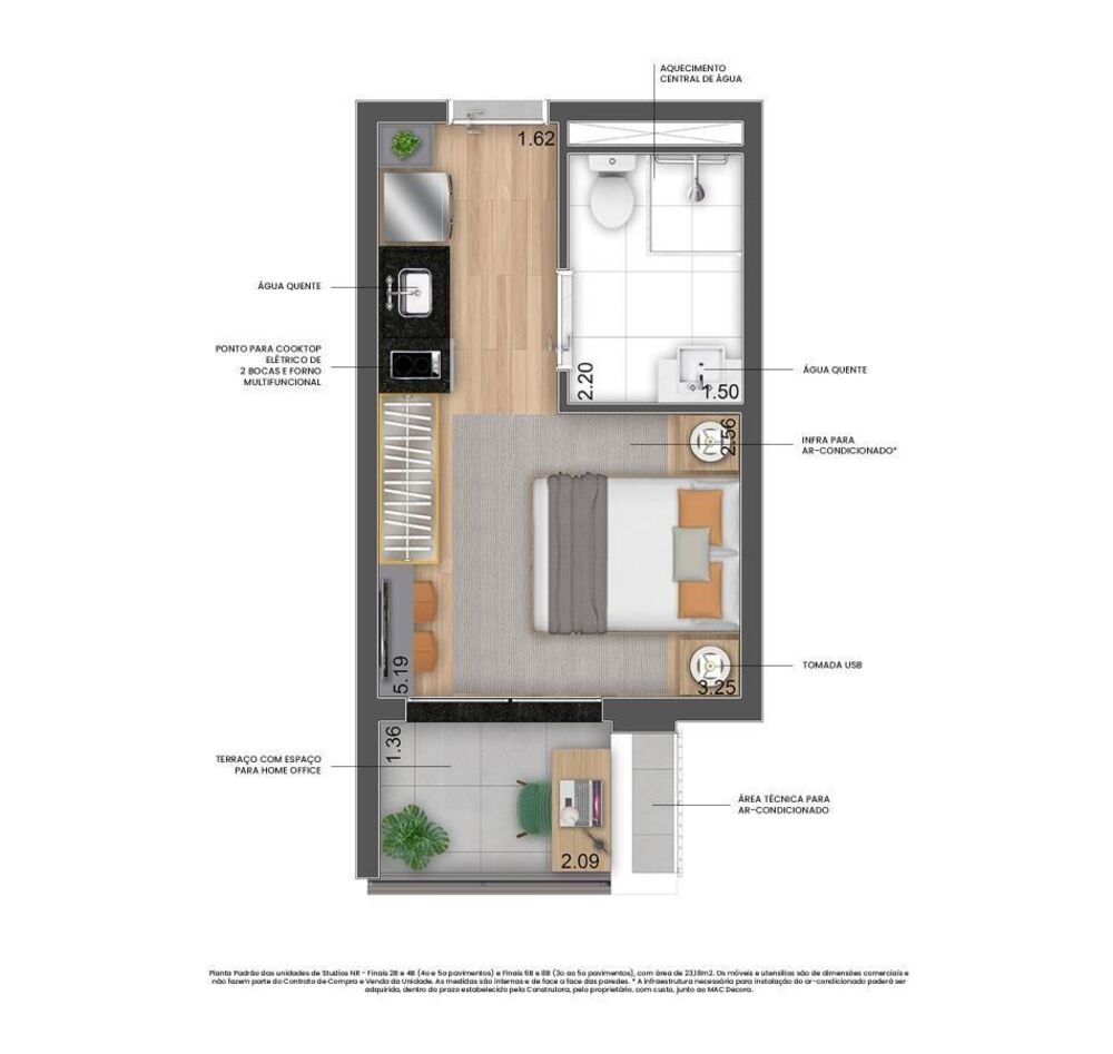 Apartamento, 1 quarto, 24 m² - Foto 1
