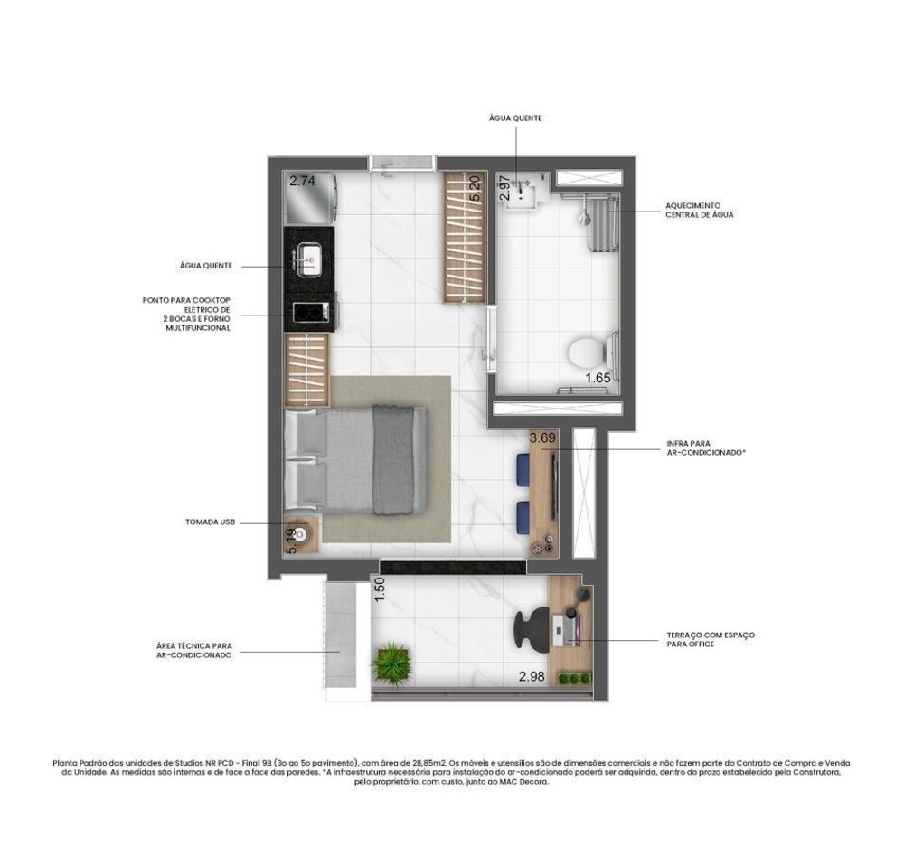 Apartamento, 1 quarto, 24 m² - Foto 16
