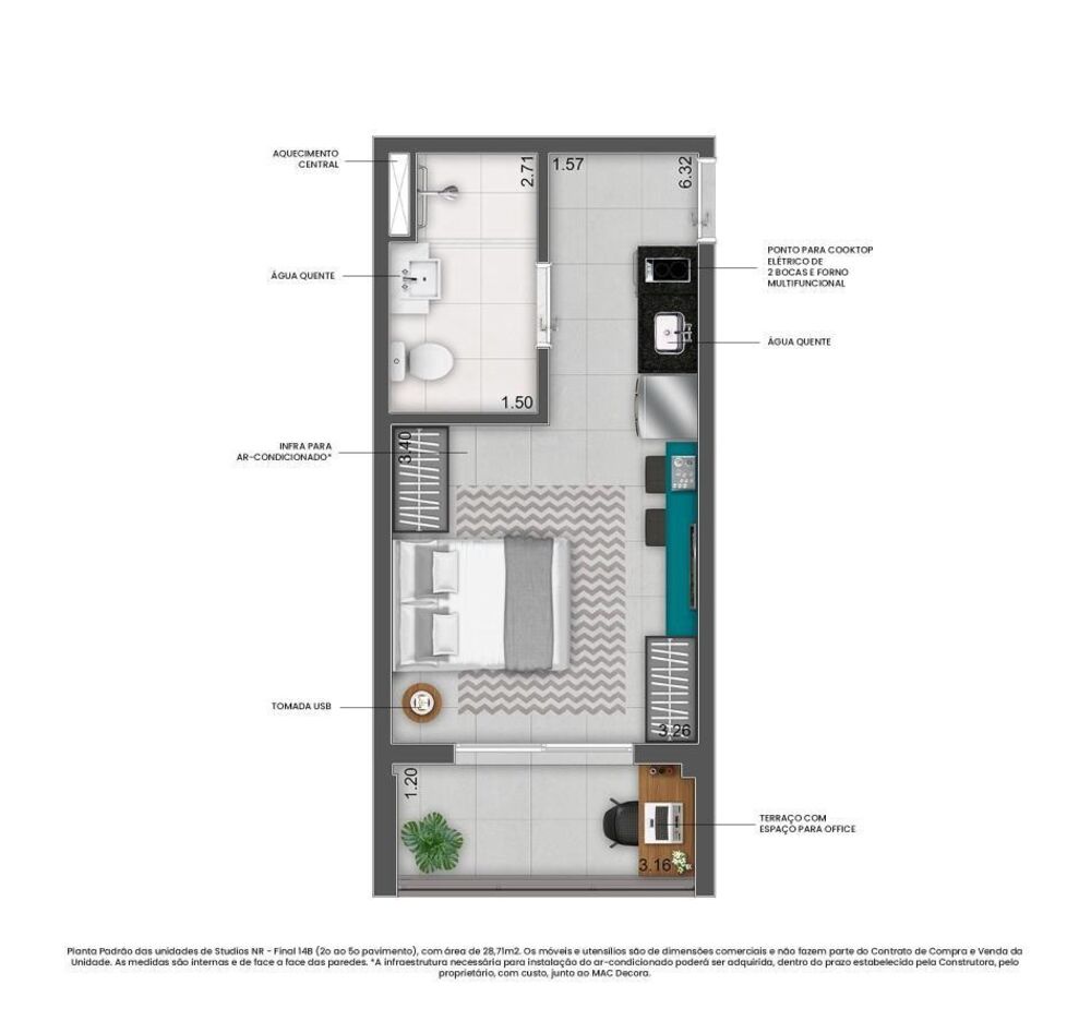 Apartamento, 1 quarto, 24 m² - Foto 3