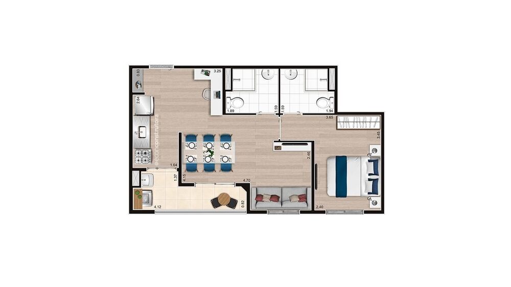 Apartamento, 2 quartos, 42 m² - Foto 4