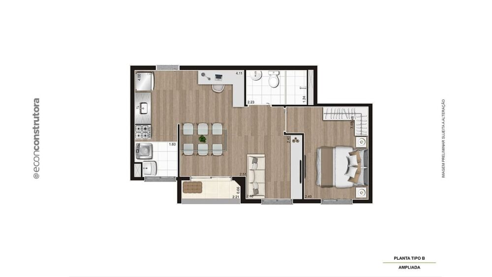 Apartamento, 1 quarto, 29 m² - Foto 20