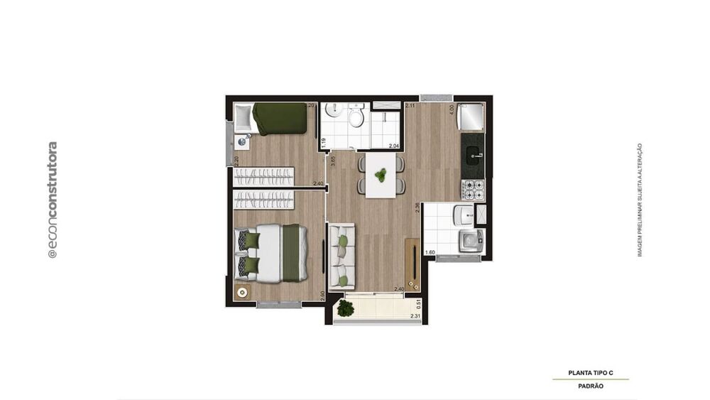 Apartamento, 1 quarto, 29 m² - Foto 15