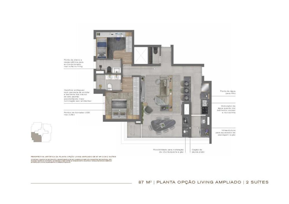 Apartamento, 2 quartos, 87 m² - Foto 12