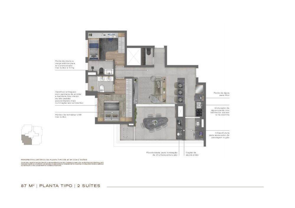 Apartamento, 2 quartos, 87 m² - Foto 9