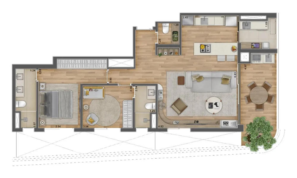 Apartamento, 2 quartos, 67 m² - Foto 14