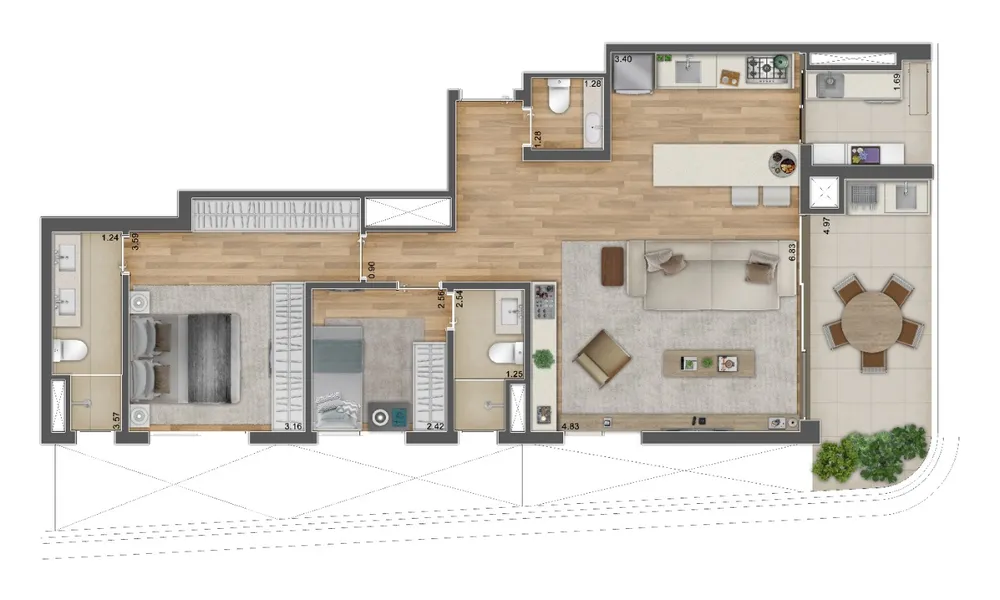 Apartamento, 2 quartos, 67 m² - Foto 10