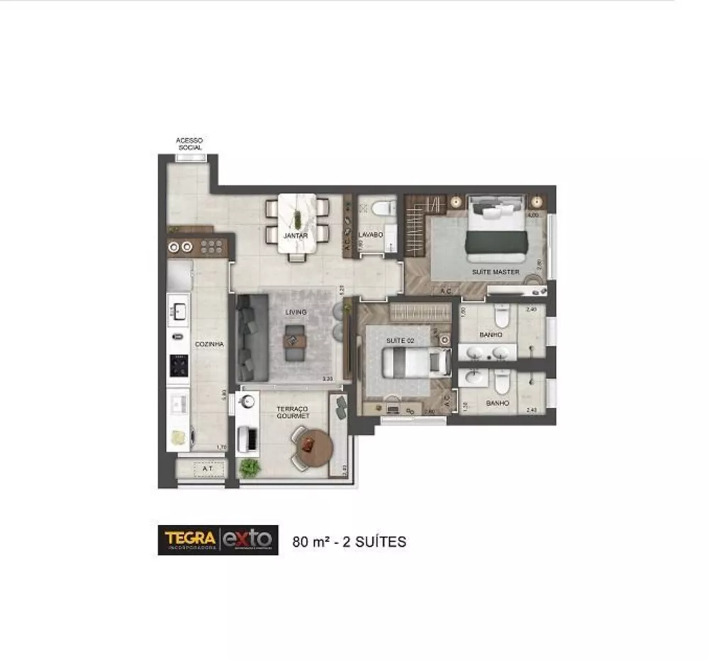 Apartamento, 1 quarto, 36 m² - Foto 4