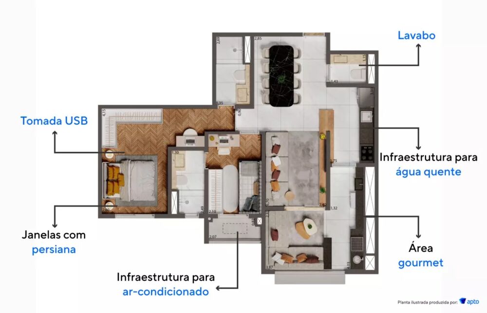 Apartamento, 2 quartos, 75 m² - Foto 19