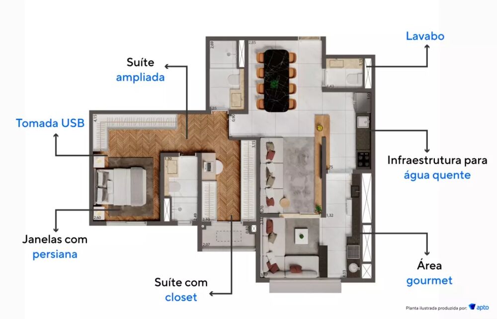 Apartamento, 2 quartos, 75 m² - Foto 23