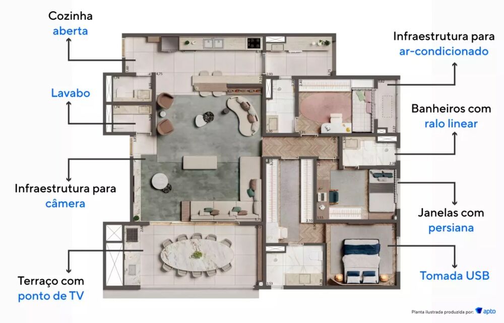 Apartamento, 2 quartos, 75 m² - Foto 12