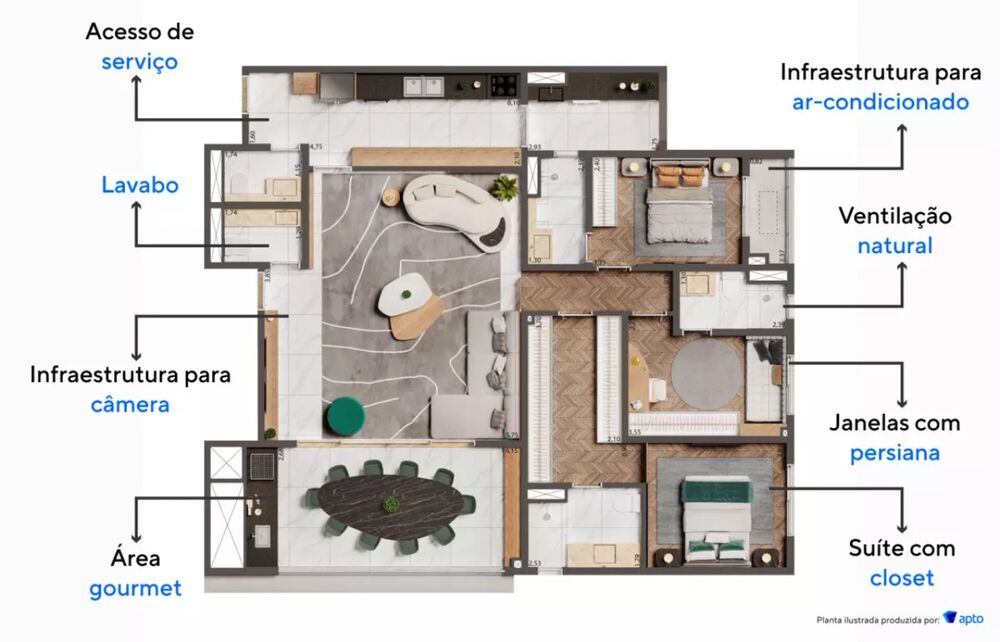 Apartamento, 2 quartos, 75 m² - Foto 20