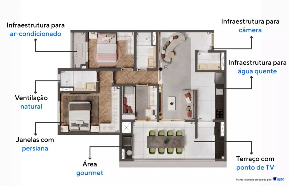 Apartamento, 2 quartos, 75 m² - Foto 10
