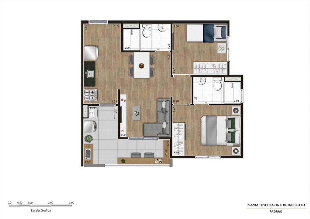 Apartamento, 2 quartos, 38 m² - Foto 29