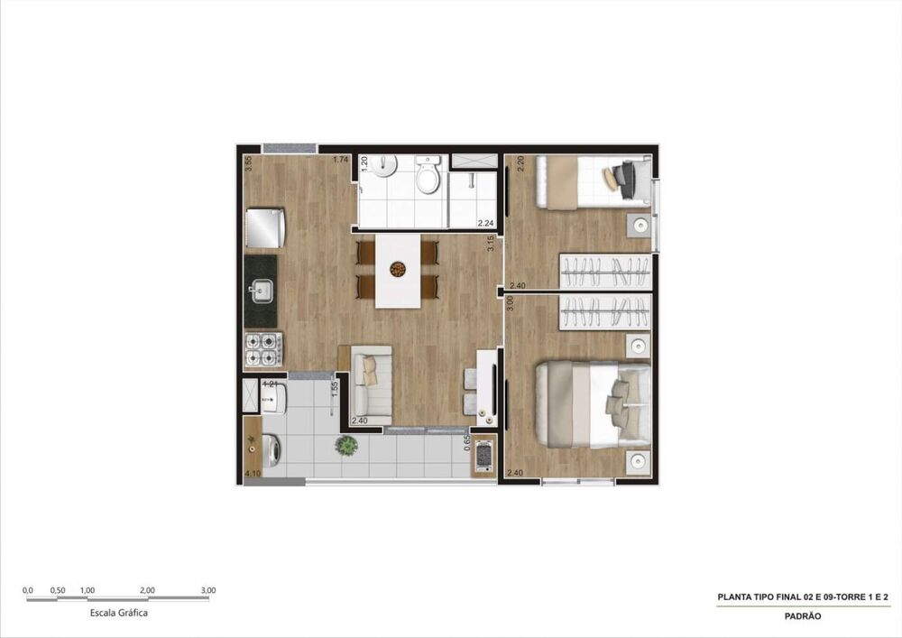 Apartamento, 2 quartos, 38 m² - Foto 32