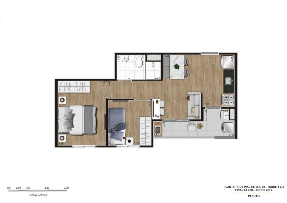 Apartamento, 2 quartos, 38 m² - Foto 31