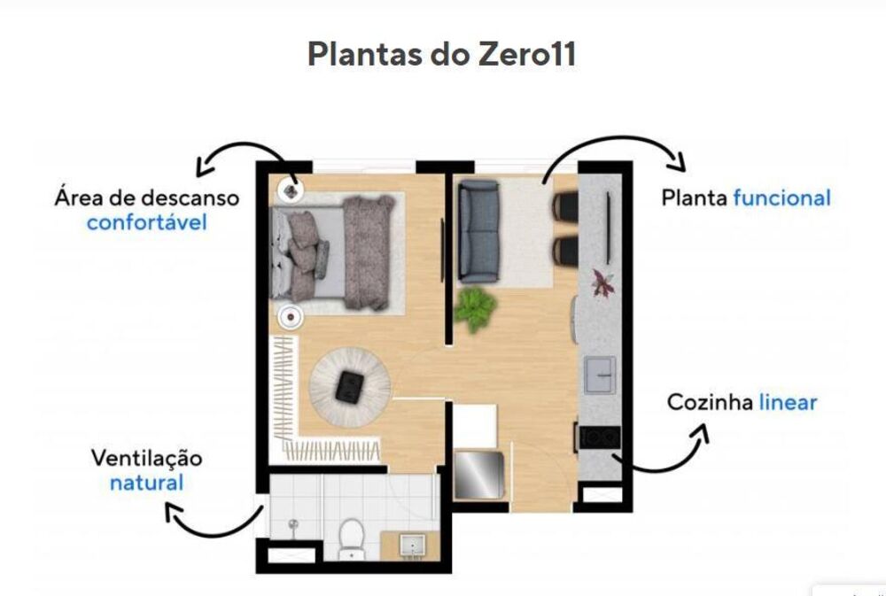 Apartamento, 1 quarto, 24 m² - Foto 8