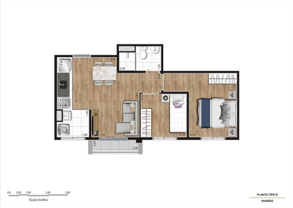 Apartamento, 1 quarto, 29 m² - Foto 29