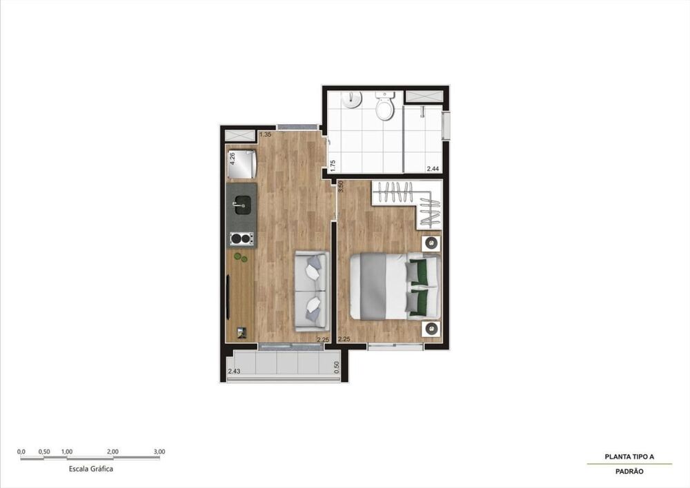 Apartamento, 1 quarto, 29 m² - Foto 21