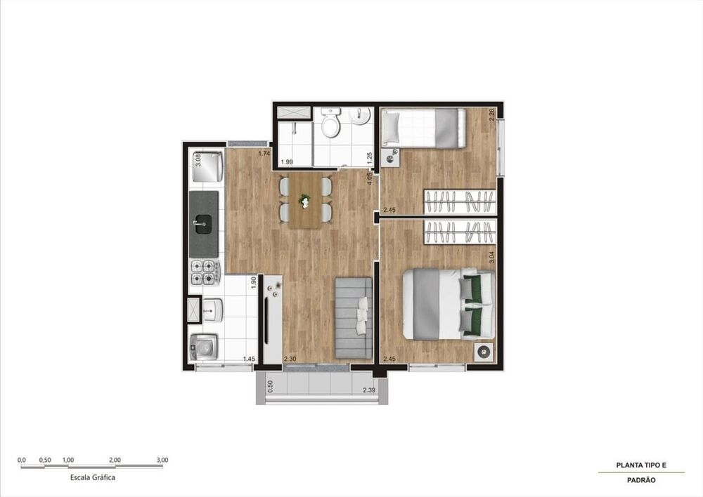 Apartamento, 1 quarto, 29 m² - Foto 6