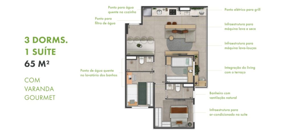 Apartamento, 2 quartos, 36 m² - Foto 47