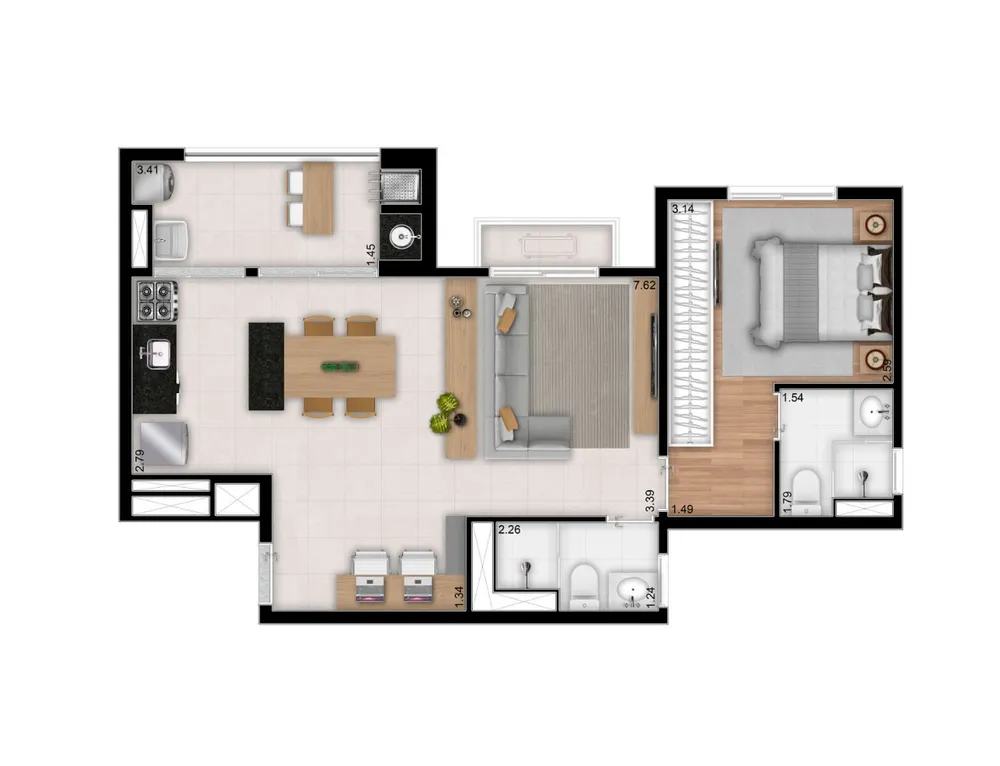 Apartamento, 2 quartos, 60 m² - Foto 14