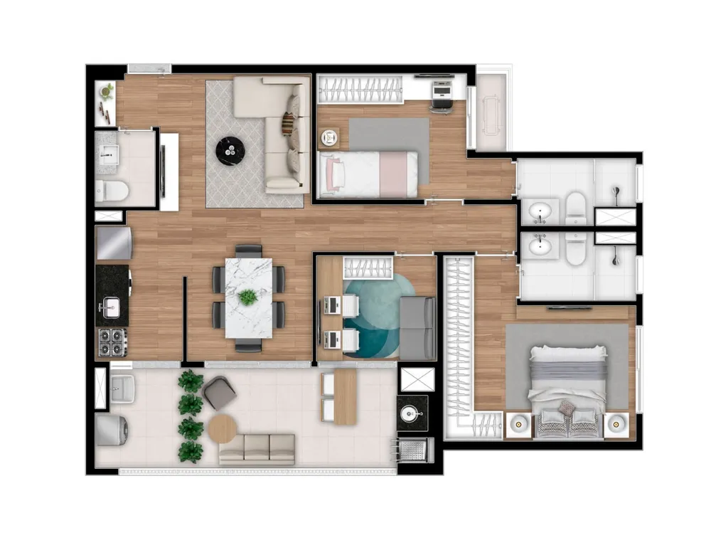 Apartamento, 2 quartos, 60 m² - Foto 15