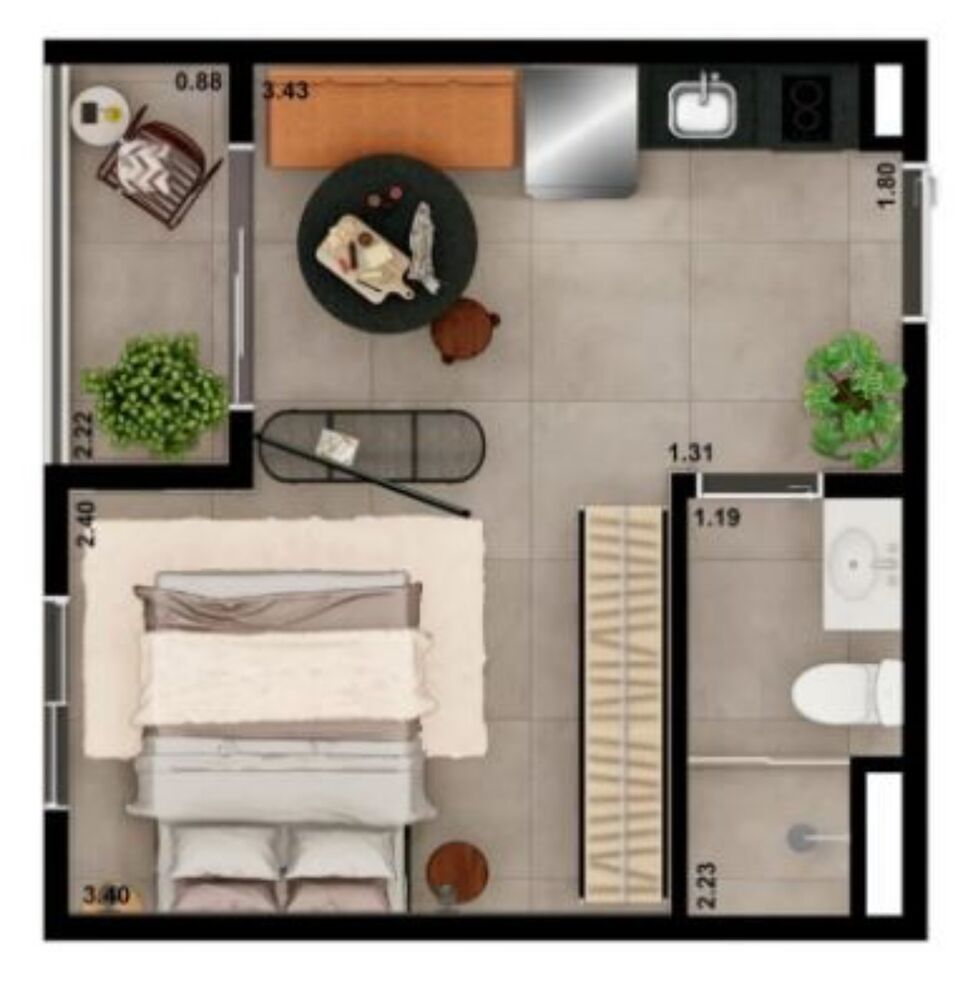 Apartamento, 1 quarto, 27 m² - Foto 27