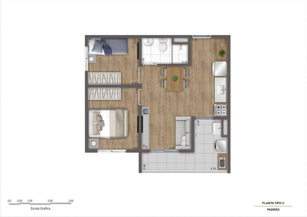 Apartamento à venda com 2 quartos, 37m² - Foto 7