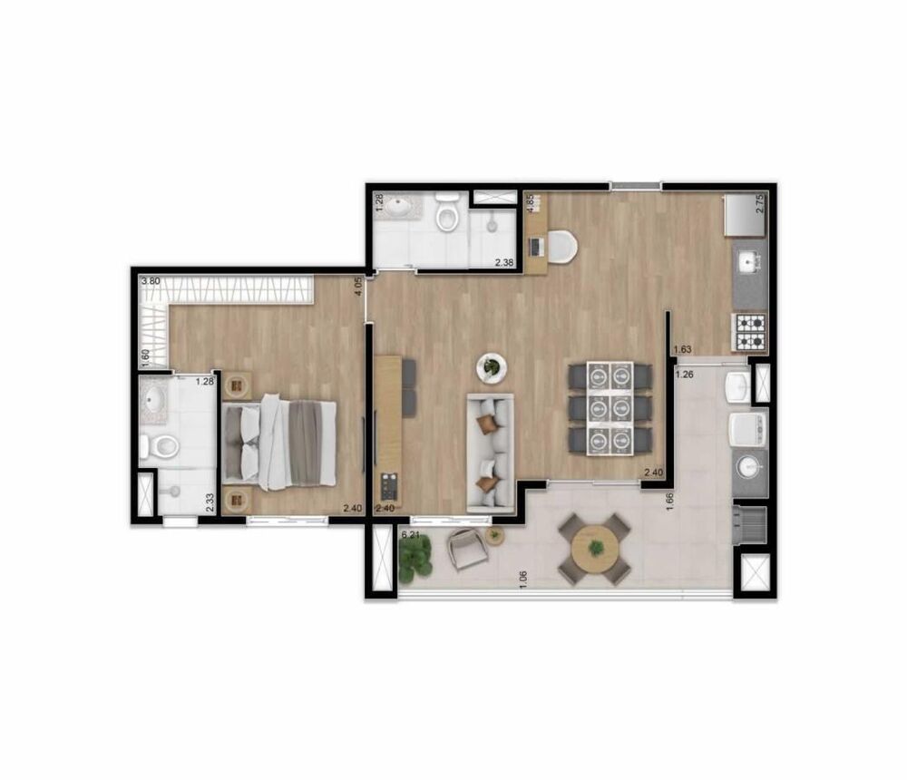 Apartamento, 2 quartos, 62 m² - Foto 4
