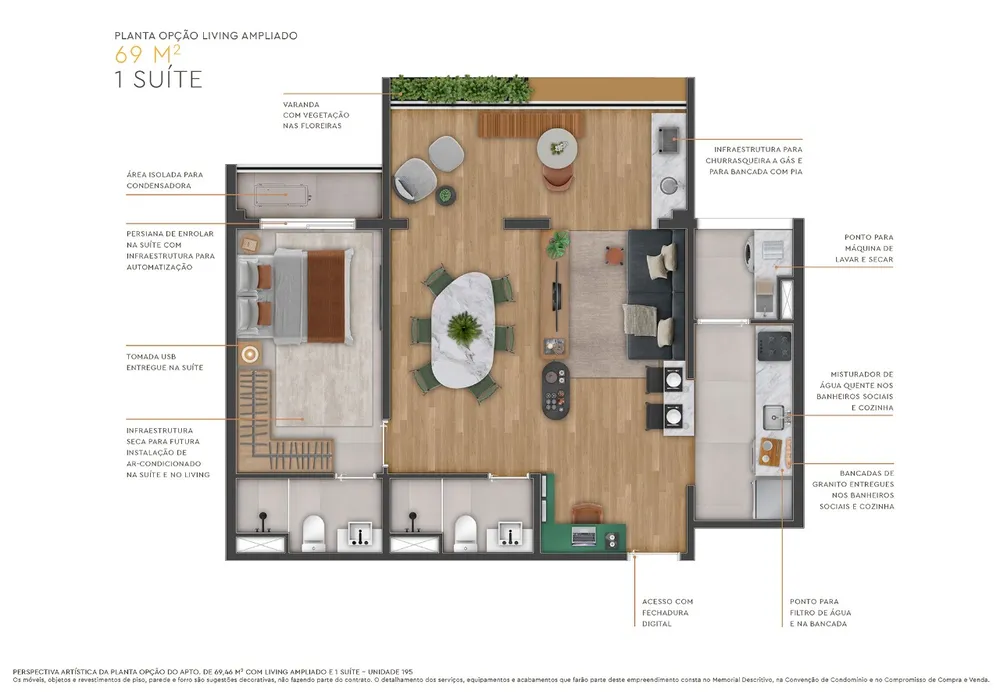 Apartamento, 2 quartos, 69 m² - Foto 6