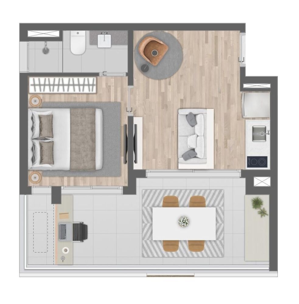 Apartamento, 1 quarto, 26 m² - Foto 25