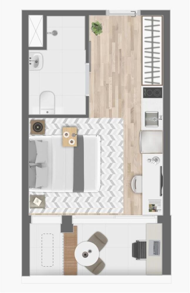 Apartamento, 1 quarto, 26 m² - Foto 15