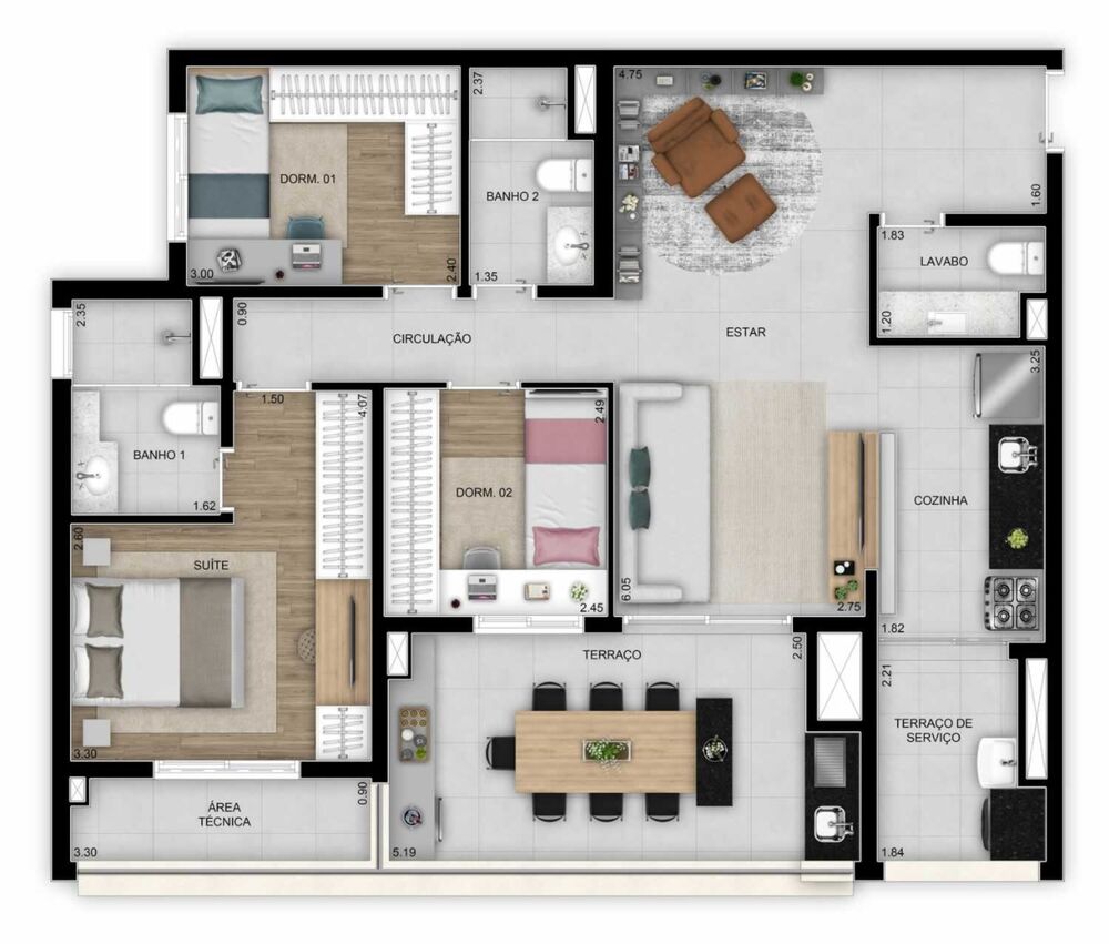 Apartamento, 2 quartos, 64 m² - Foto 4