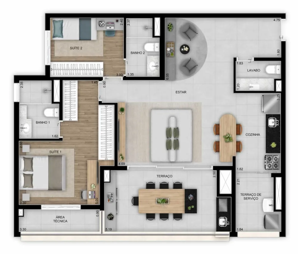 Apartamento, 2 quartos, 64 m² - Foto 11