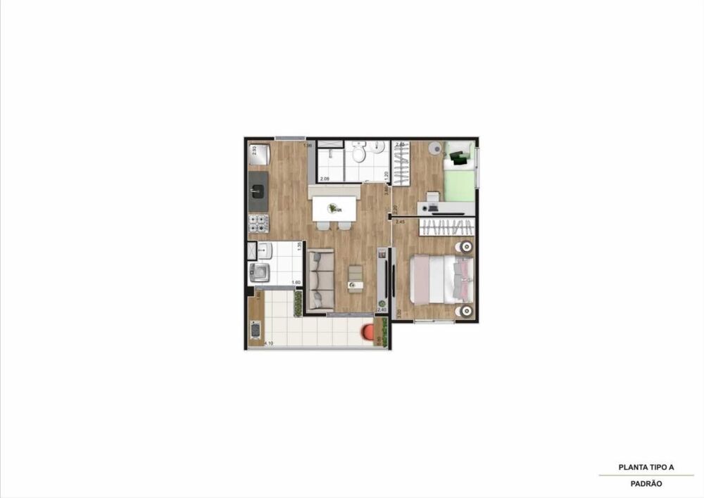 Apartamento, 2 quartos, 40 m² - Foto 7