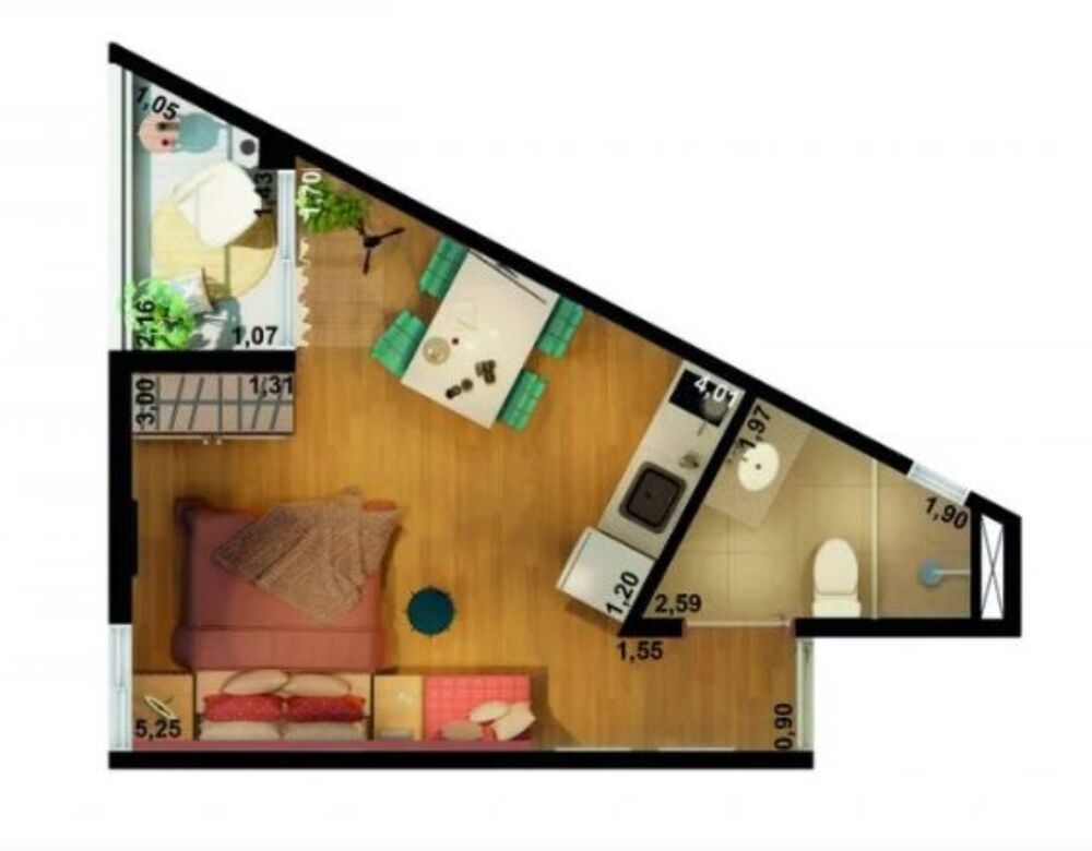 Apartamento, 1 quarto, 25 m² - Foto 15