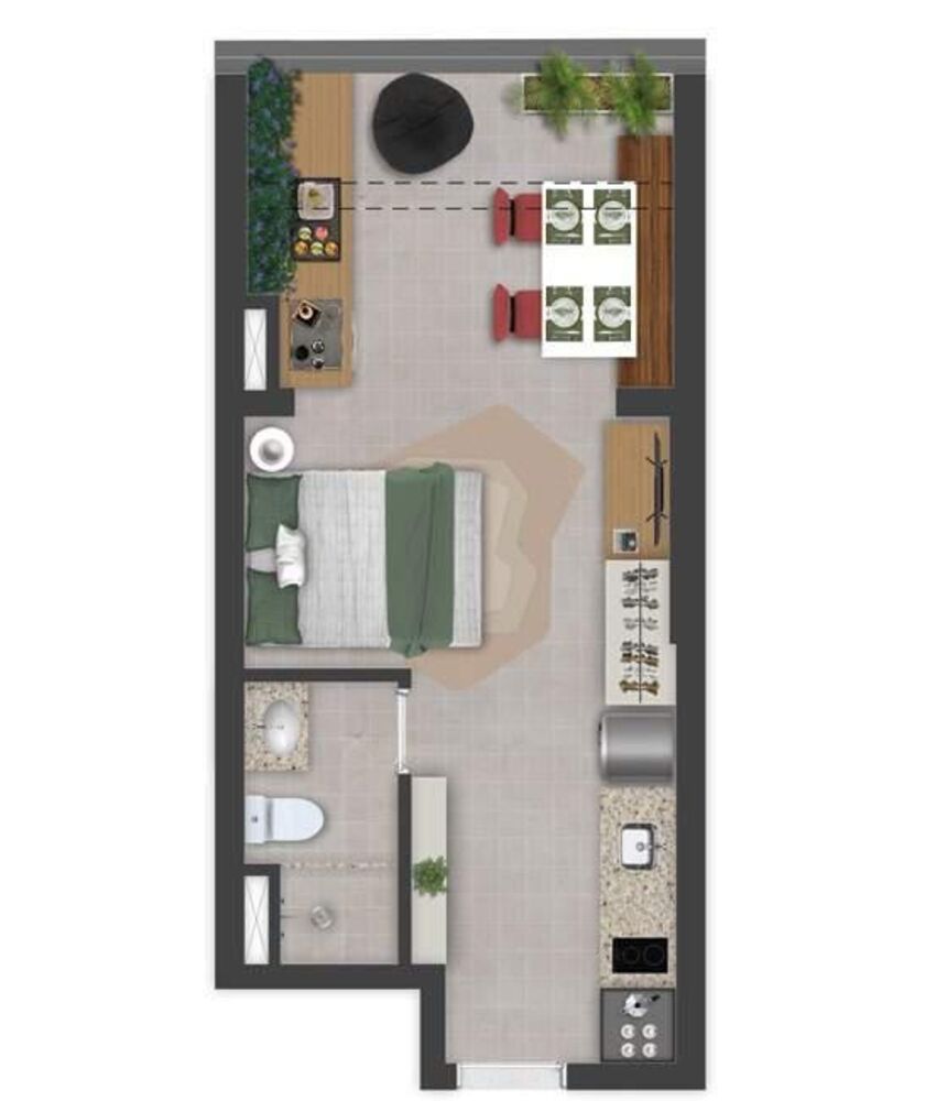 Apartamento, 1 quarto, 25 m² - Foto 8
