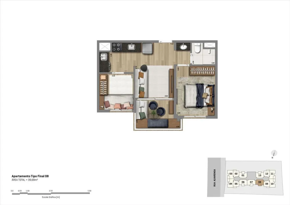 Apartamento, 1 quarto, 31 m² - Foto 11
