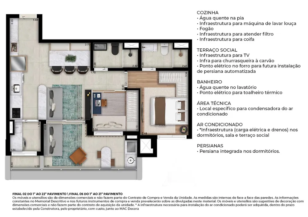 Apartamento, 2 quartos, 64 m² - Foto 13