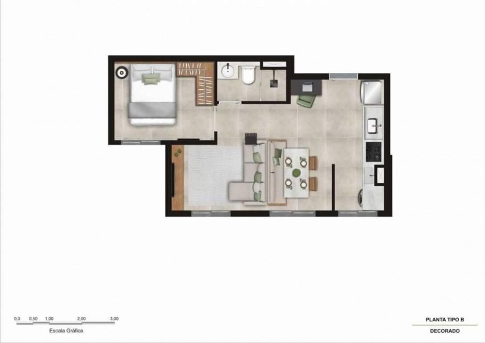 Apartamento, 2 quartos, 36 m² - Foto 2