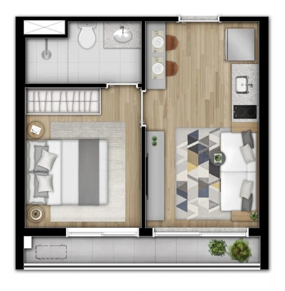Apartamento, 1 quarto, 29 m² - Foto 15