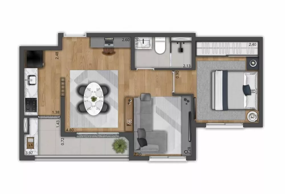 Apartamento, 1 quarto, 31 m² - Foto 11